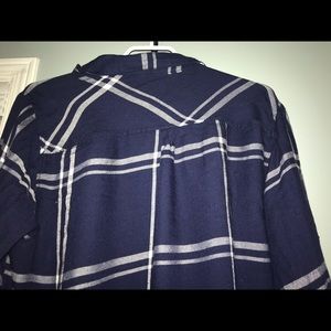 Old Navy Blue Plaid Shirt